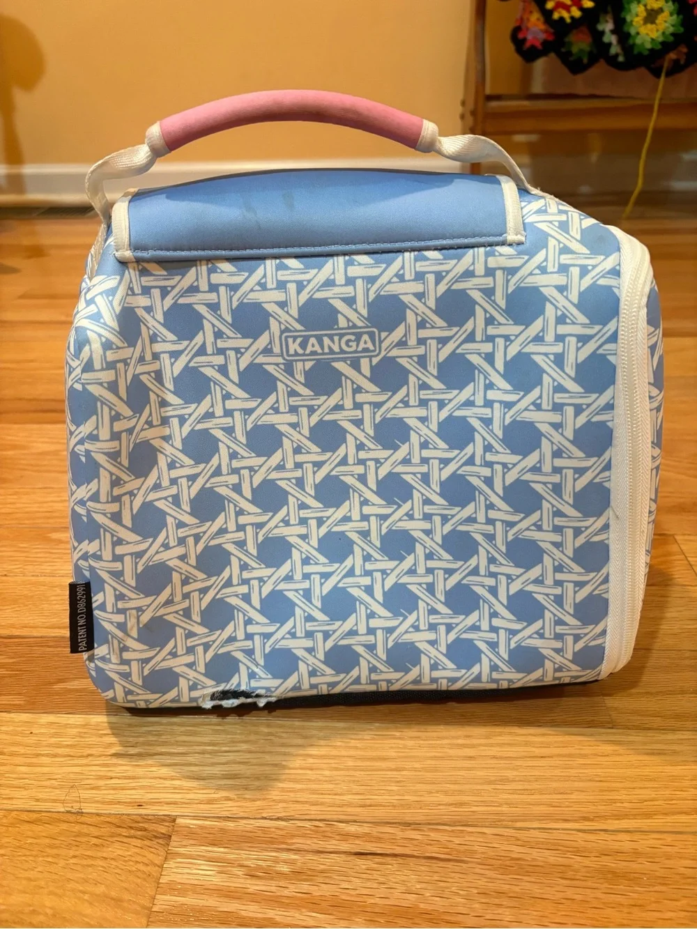 Kanga Cooler Bag Insulated Carry Handle Blue/White The Beaufort Bonnet Compay